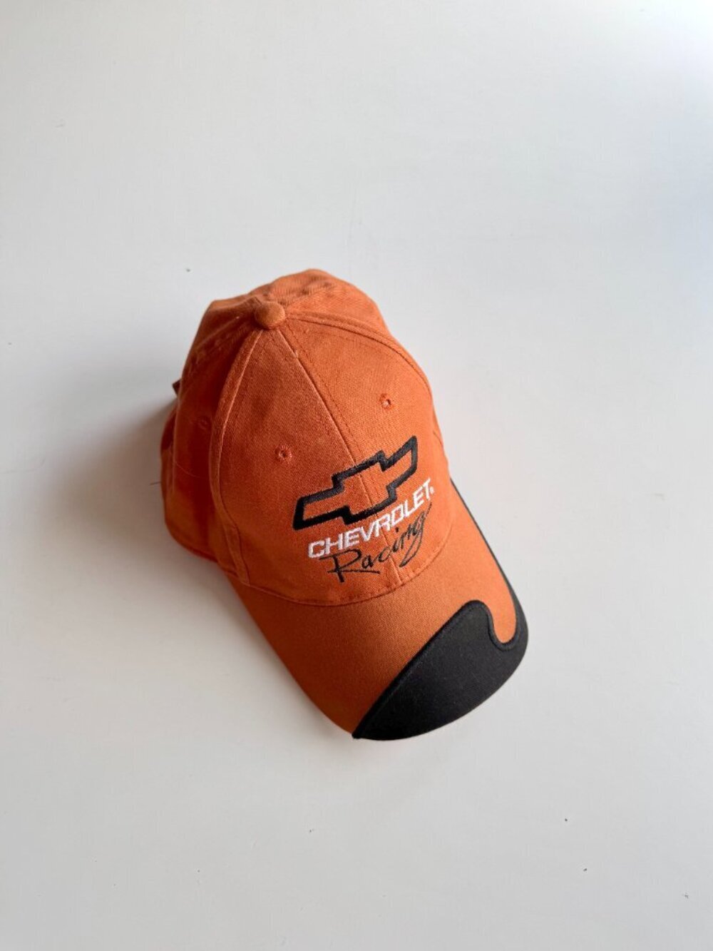 Choko Motorsports CHEVROLET RACING Orange Canvas Logo Script Baseball Hat